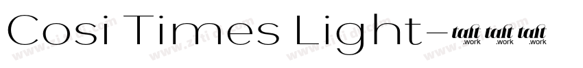 Cosi Times Light字体转换
